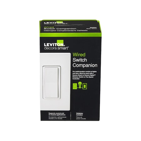 Leviton Leviton Decora Smart Three Pole Remote Smart-Enabled Switch White 1 pk DD0SR-1RM